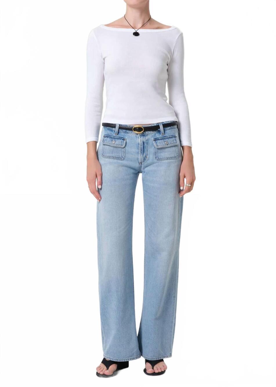 NEW CITIZENS OF HUMANITY nora patch pocket trouser in ritual